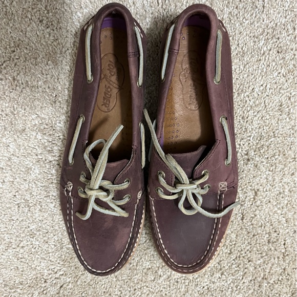 SPERRY Boat Shoes, purple leather - Picture 3 of 5